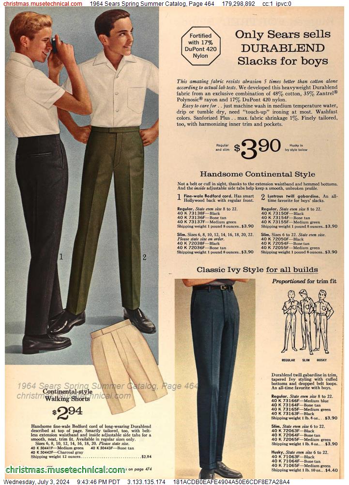 1964 Sears Spring Summer Catalog, Page 464
