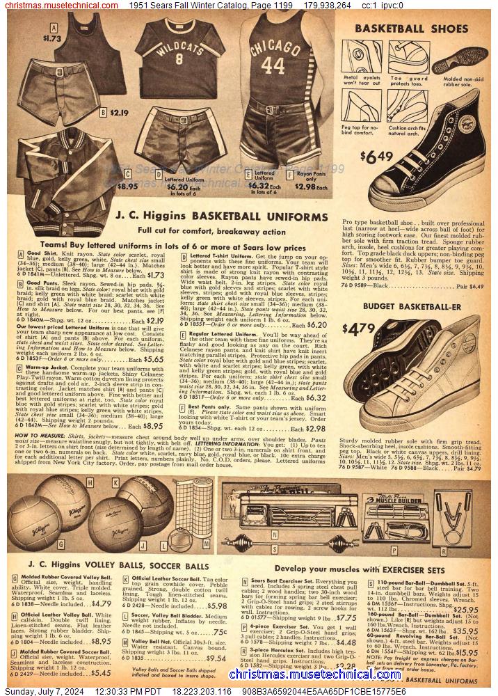 1951 Sears Fall Winter Catalog, Page 1199