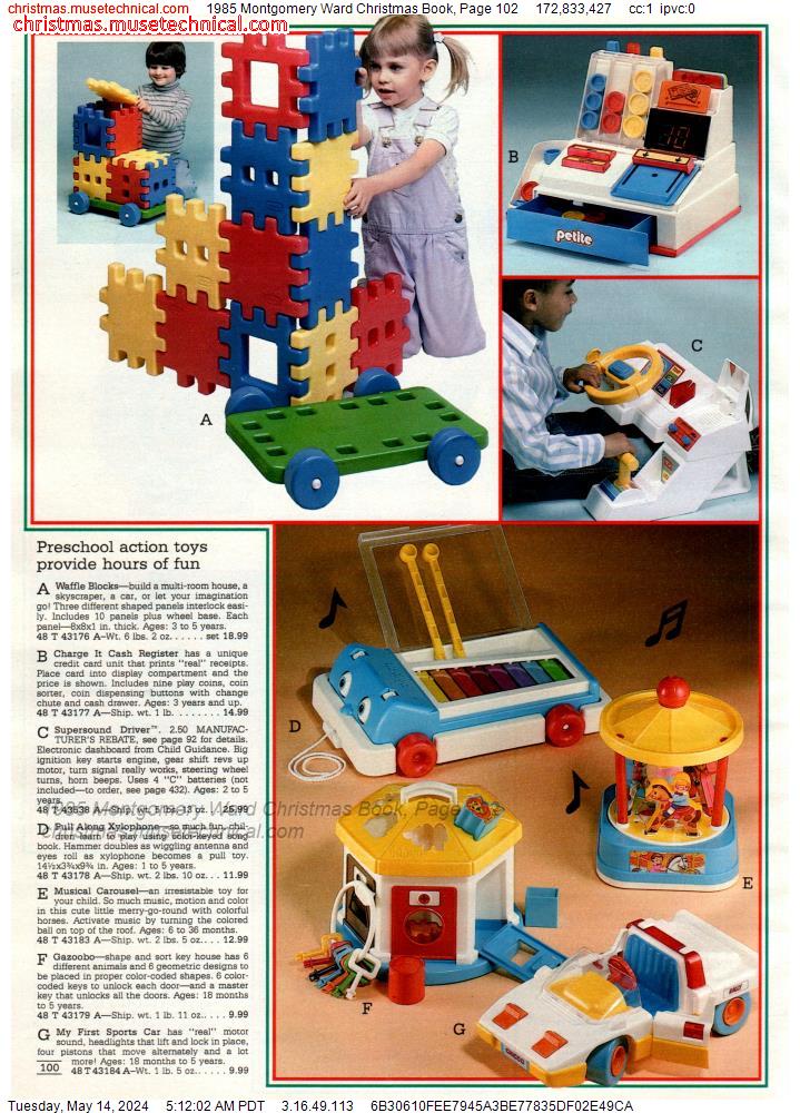 1985 Montgomery Ward Christmas Book, Page 102