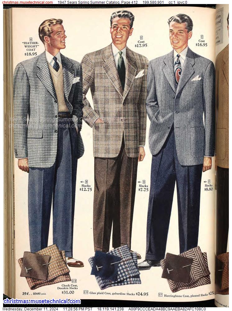 1947 Sears Spring Summer Catalog, Page 412