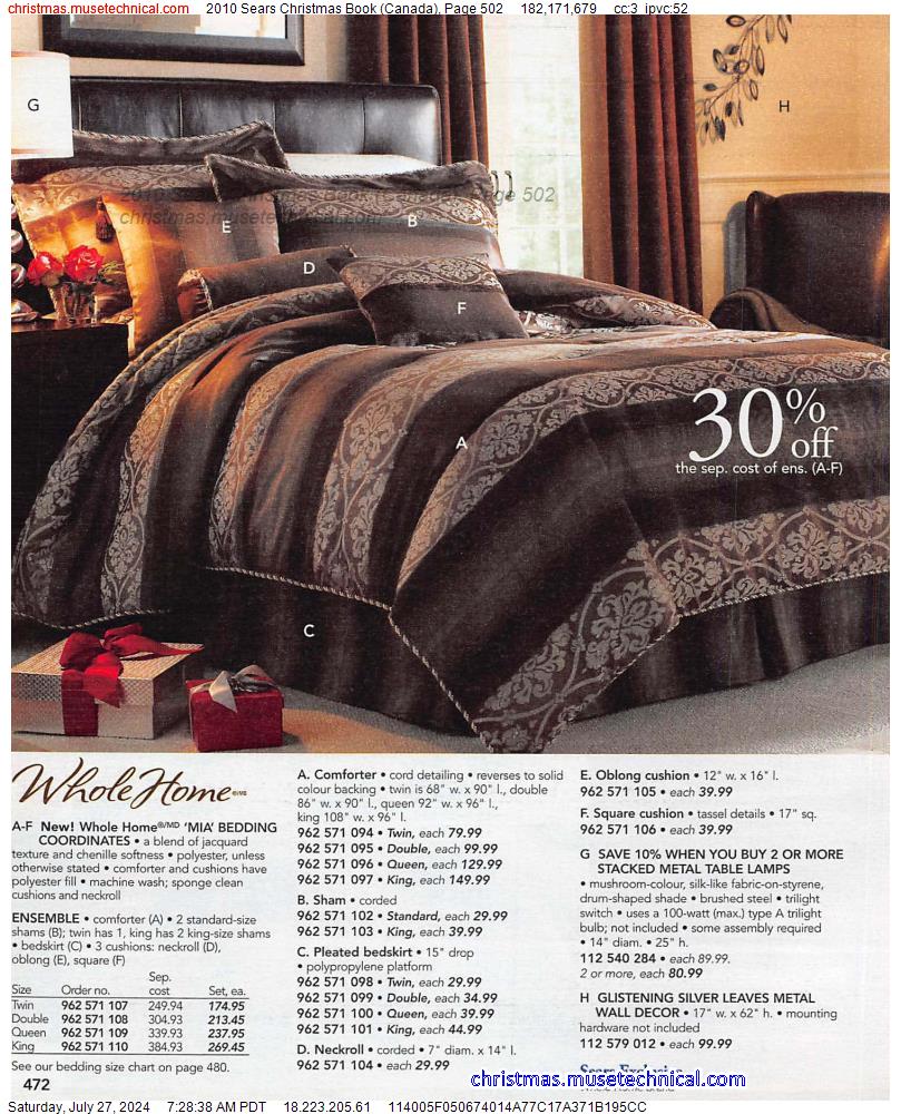 2010 Sears Christmas Book (Canada), Page 502