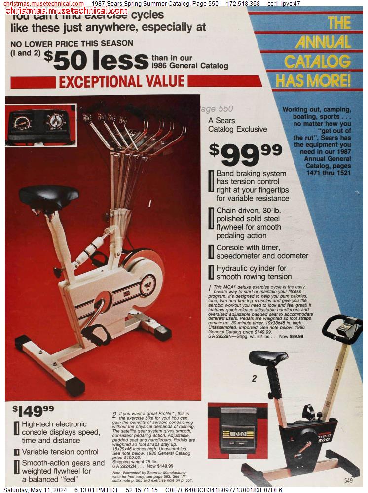 1987 Sears Spring Summer Catalog, Page 550