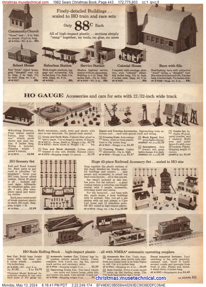 1962 Sears Christmas Book, Page 443