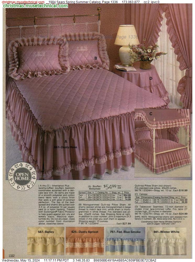 1984 Sears Spring Summer Catalog, Page 1336