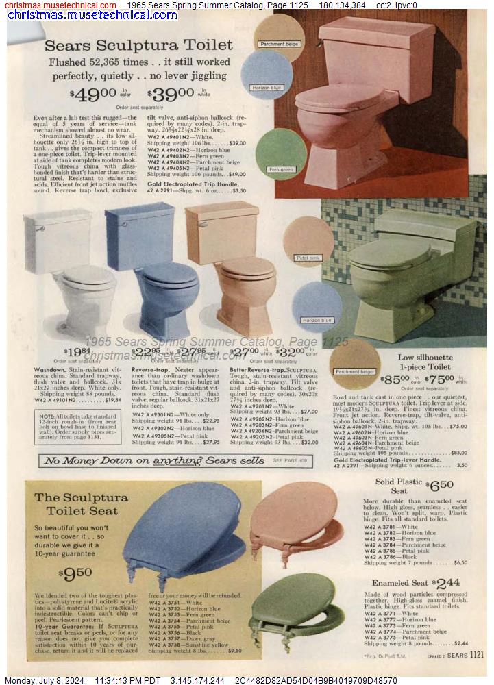 1965 Sears Spring Summer Catalog, Page 1125