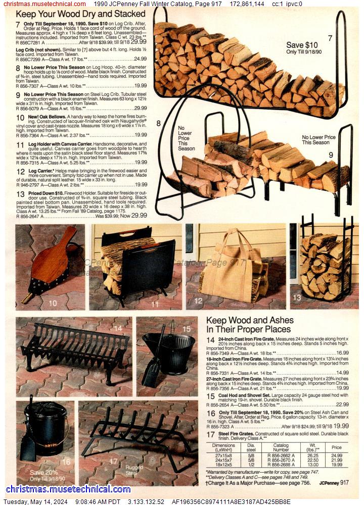 1990 JCPenney Fall Winter Catalog, Page 917