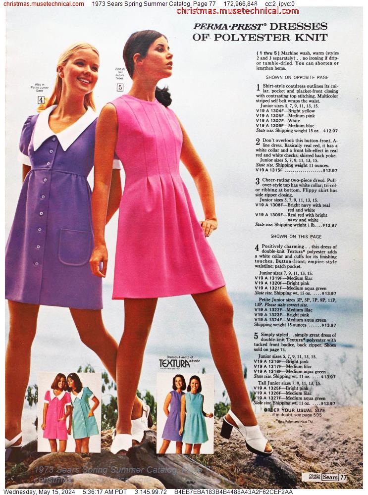 1973 Sears Spring Summer Catalog, Page 77