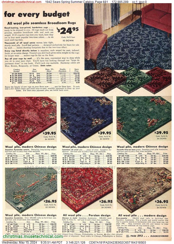 1942 Sears Spring Summer Catalog, Page 681