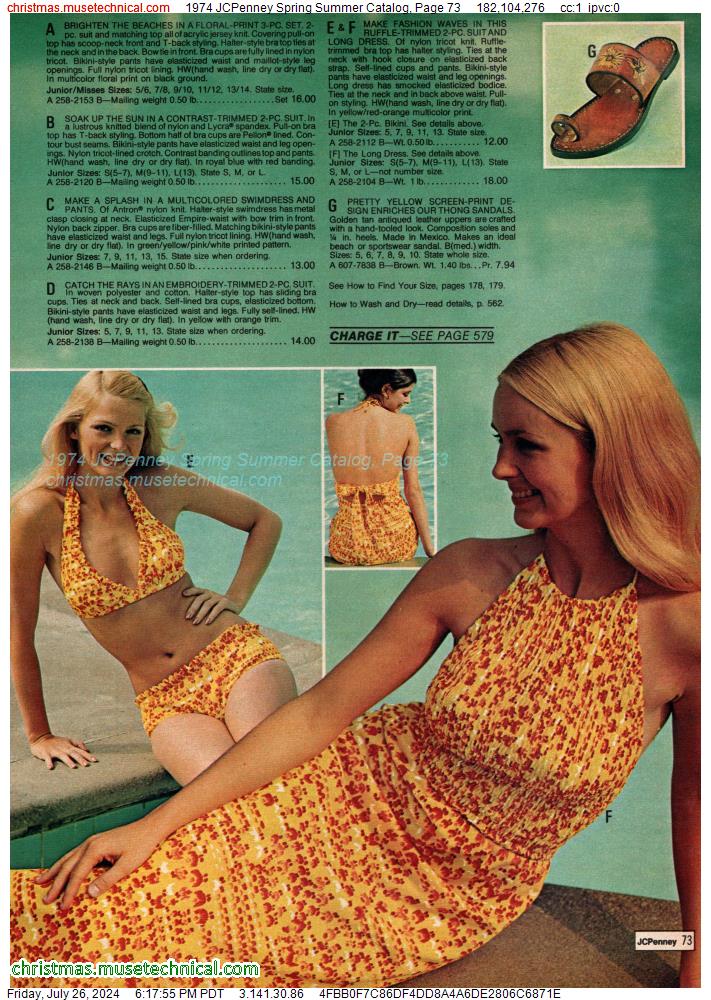 1974 JCPenney Spring Summer Catalog, Page 73