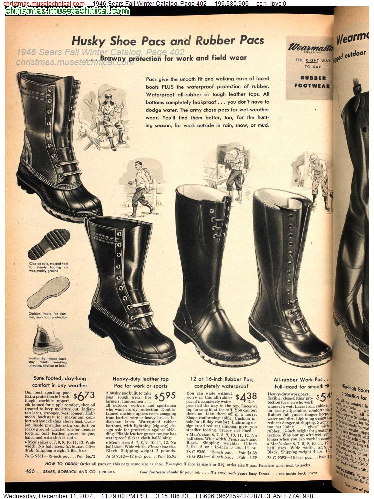 1946 Sears Fall Winter Catalog, Page 402