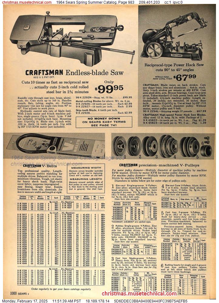 1964 Sears Spring Summer Catalog, Page 983