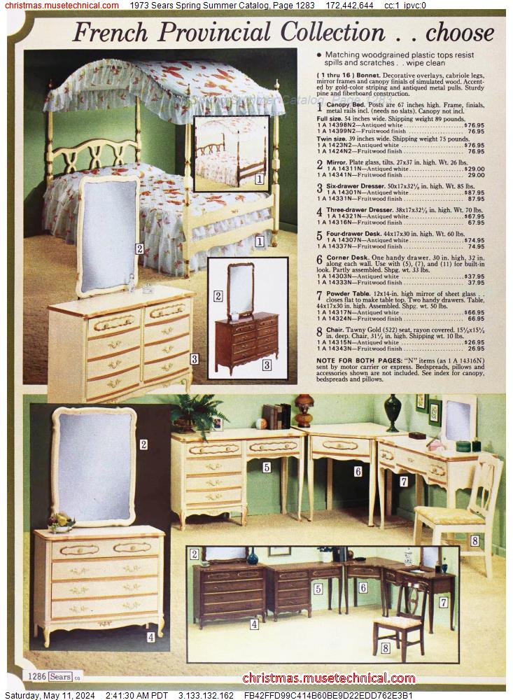 1973 Sears Spring Summer Catalog, Page 1283