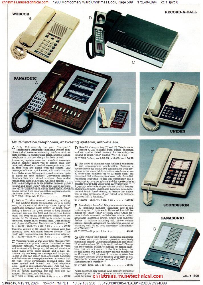 1983 Montgomery Ward Christmas Book, Page 509