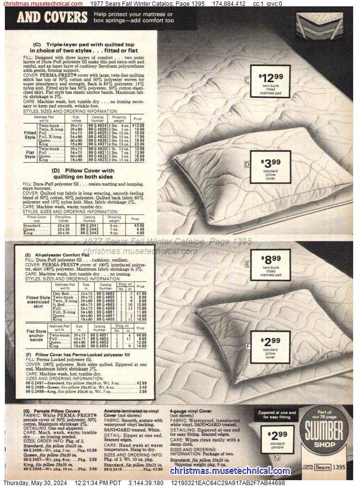 1977 Sears Fall Winter Catalog, Page 1395