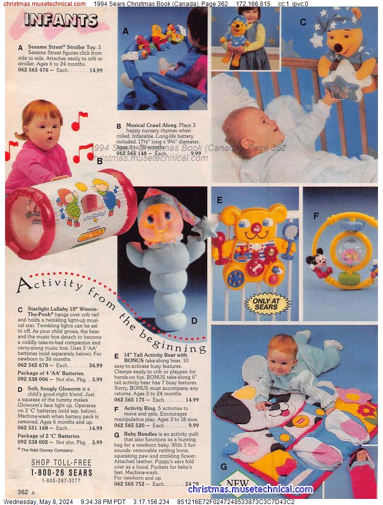 1994 Sears Christmas Book (Canada), Page 362
