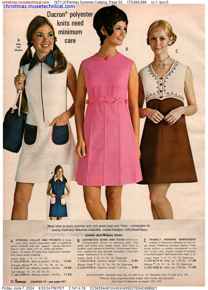 1971 JCPenney Summer Catalog, Page 50