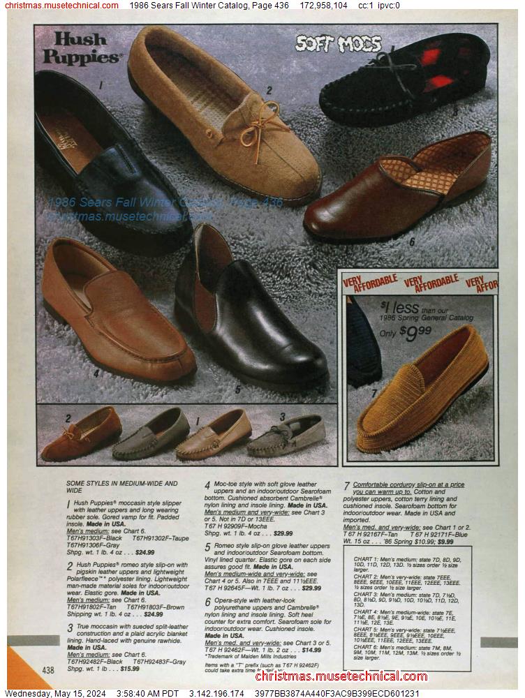 1986 Sears Fall Winter Catalog, Page 436