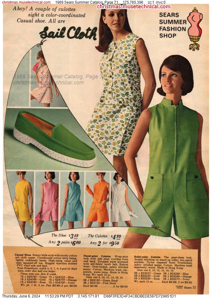 1969 Sears Summer Catalog, Page 71