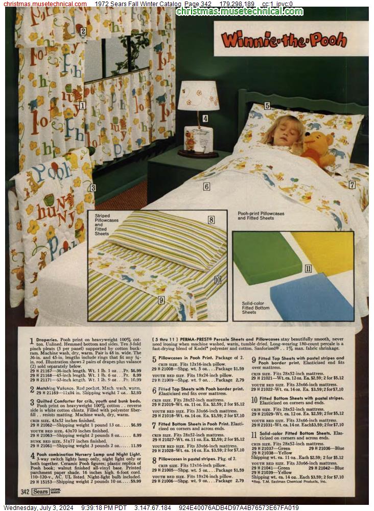 1972 Sears Fall Winter Catalog, Page 342