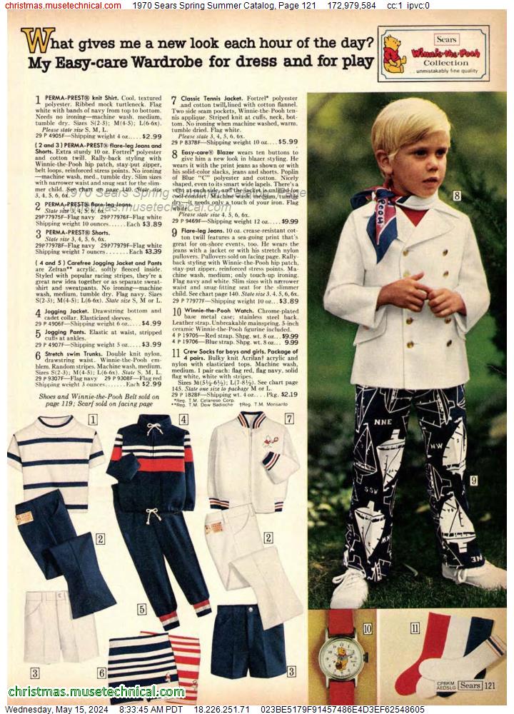 1970 Sears Spring Summer Catalog, Page 121