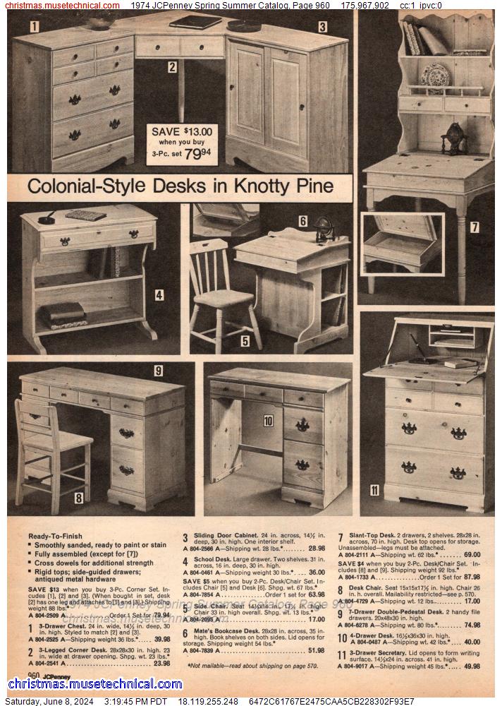 1974 JCPenney Spring Summer Catalog, Page 960
