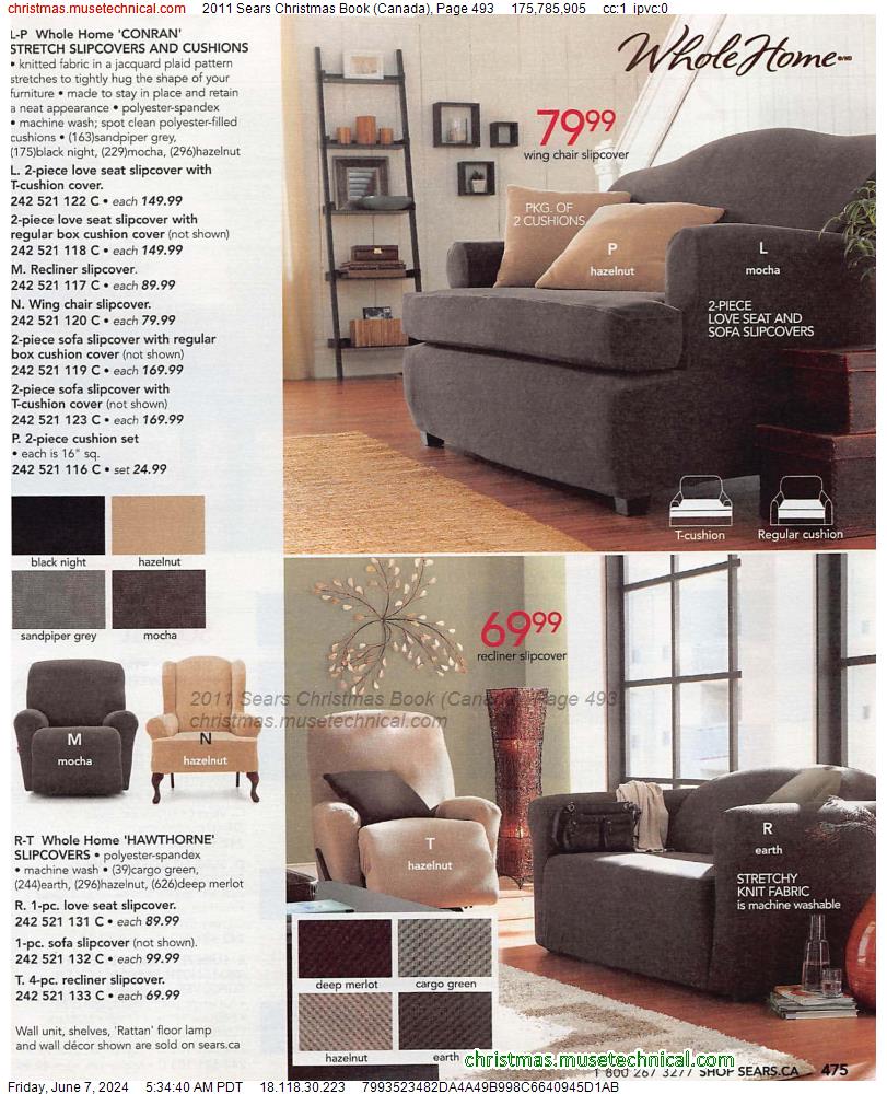 2011 Sears Christmas Book (Canada), Page 493