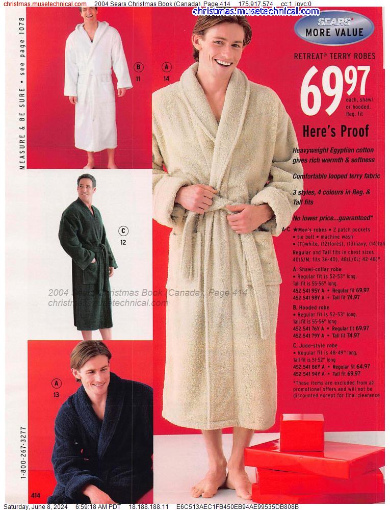 2004 Sears Christmas Book (Canada), Page 414