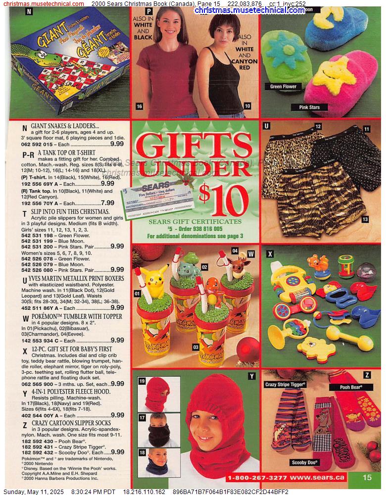 2000 Sears Christmas Book (Canada), Page 15