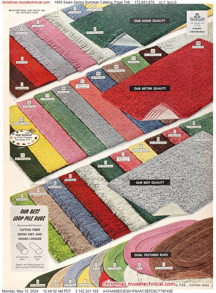 1955 Sears Spring Summer Catalog, Page 746