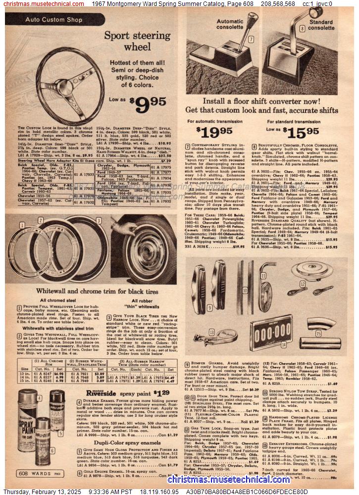 1967 Montgomery Ward Spring Summer Catalog, Page 608