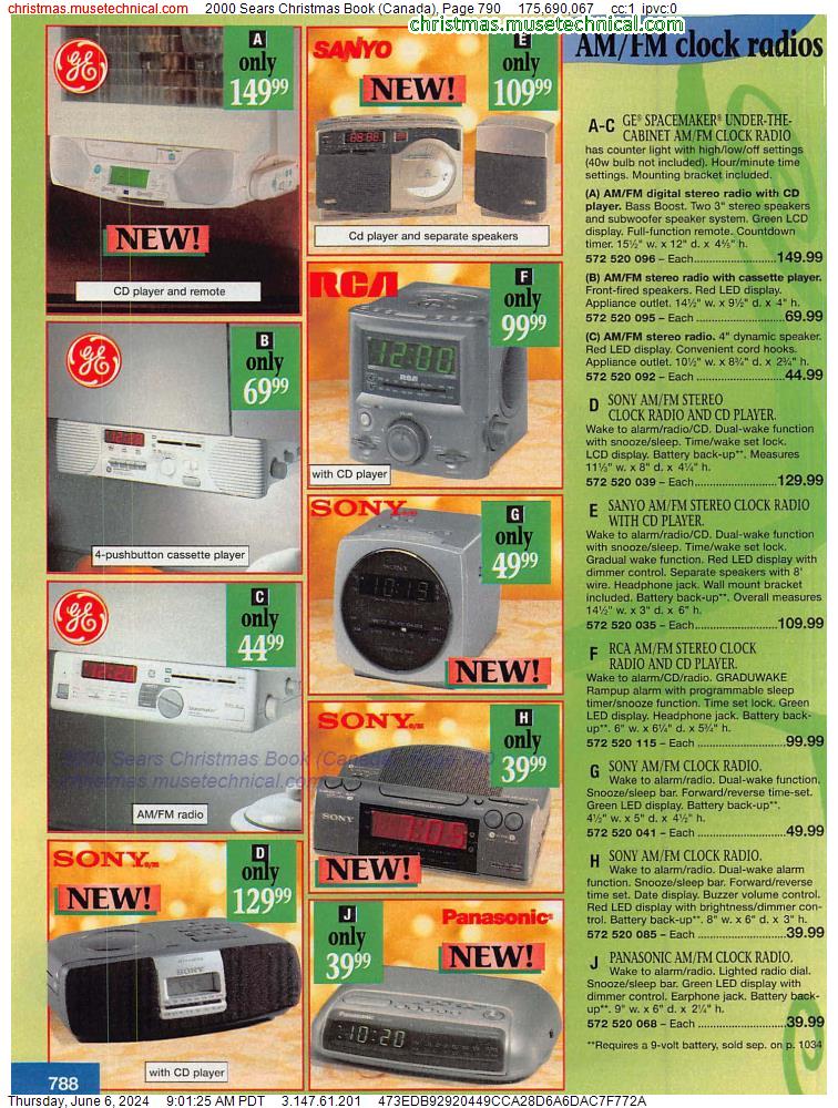 2000 Sears Christmas Book (Canada), Page 790