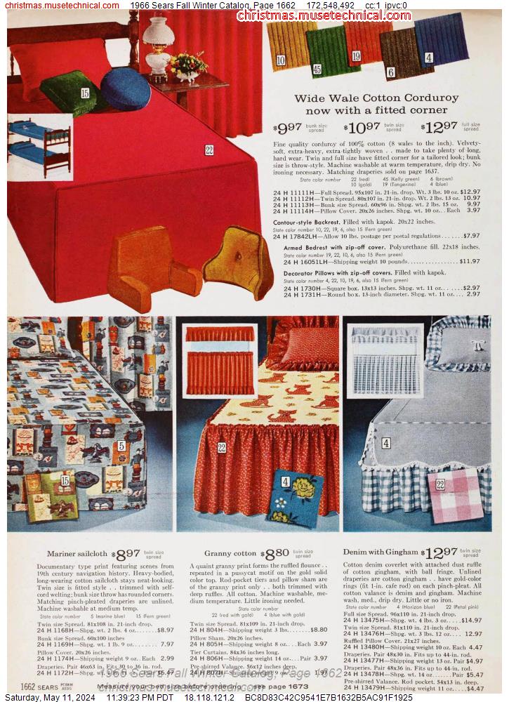 1966 Sears Fall Winter Catalog, Page 1662