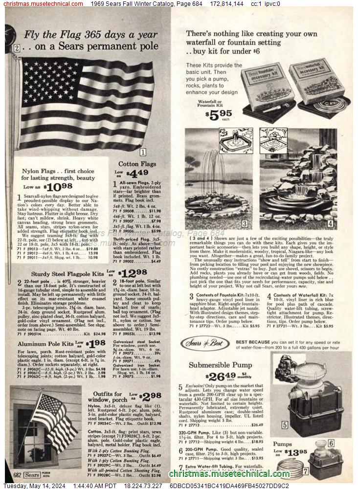 1969 Sears Fall Winter Catalog, Page 684