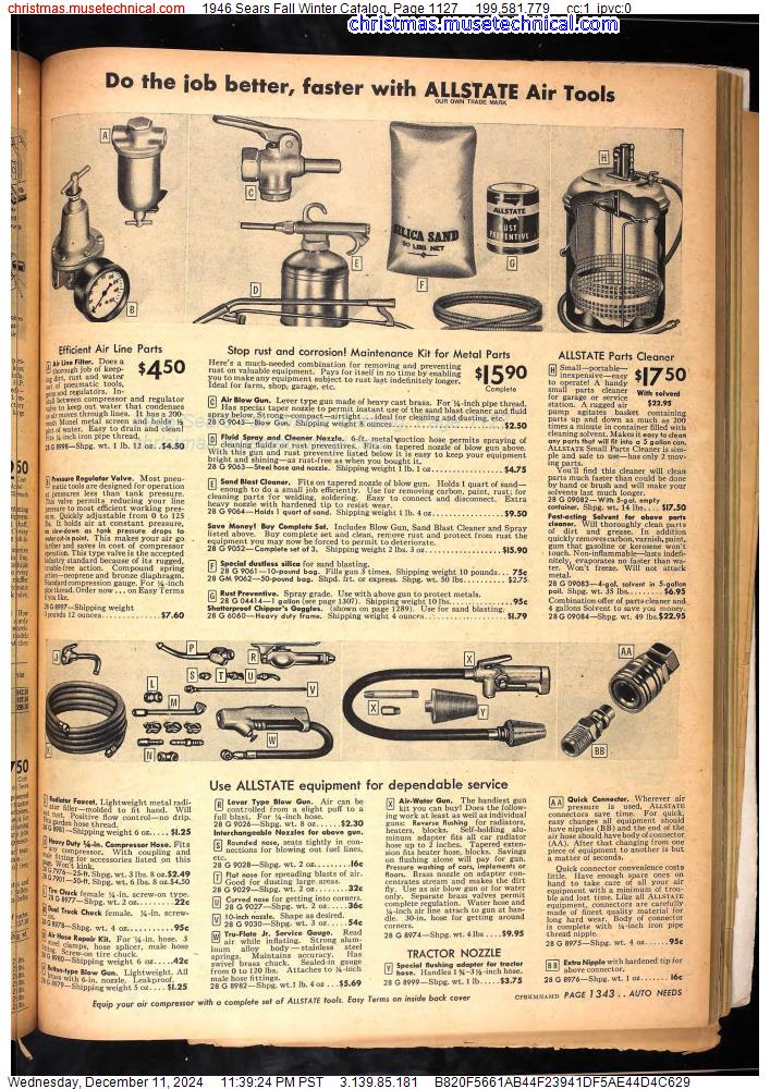 1946 Sears Fall Winter Catalog, Page 1127