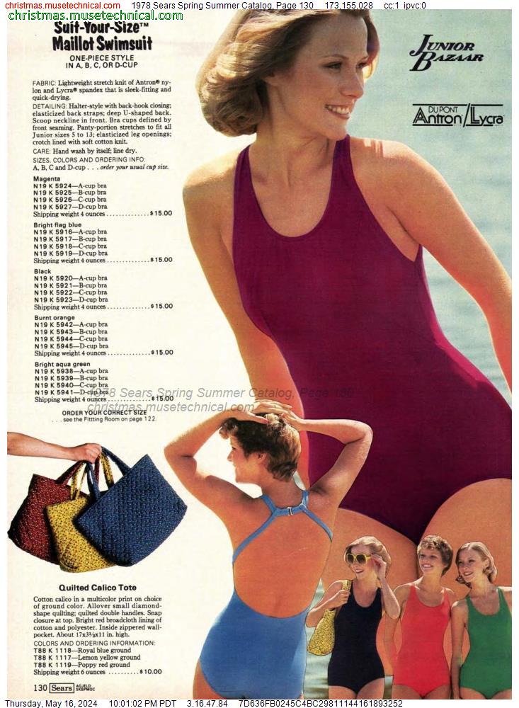 1978 Sears Spring Summer Catalog, Page 130