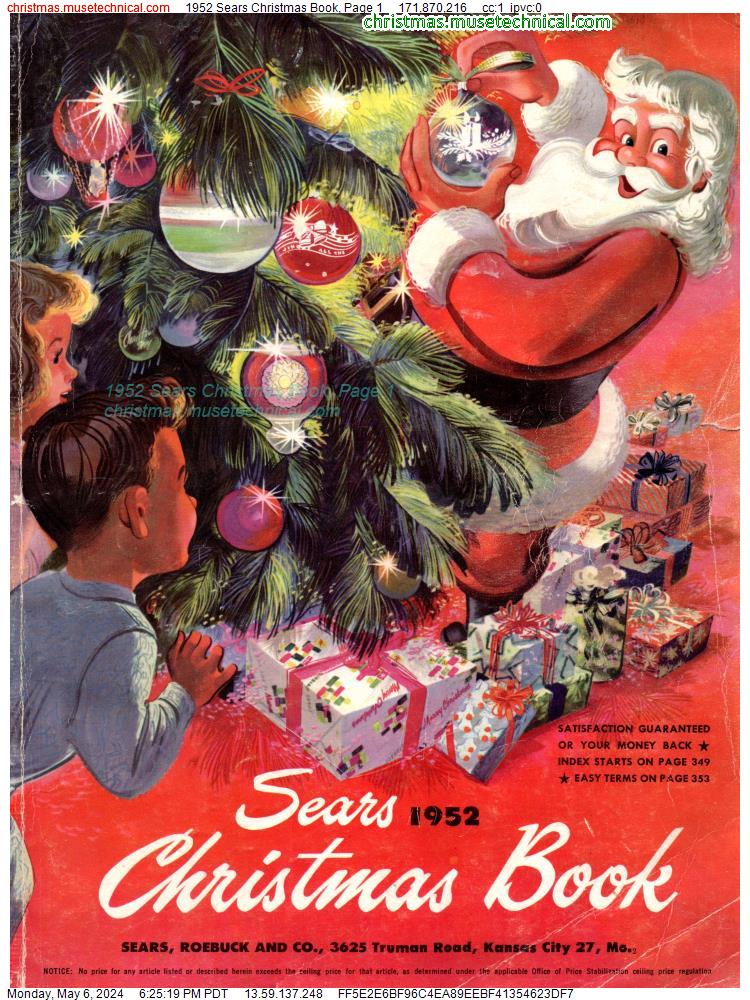 1952 Sears Christmas Book, Page 1