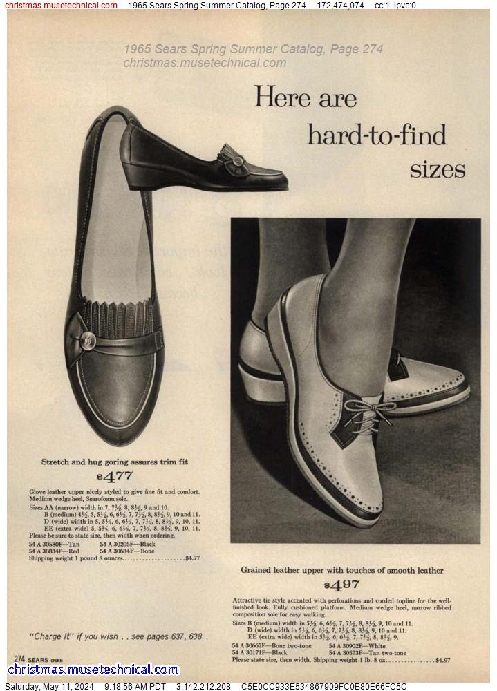 1965 Sears Spring Summer Catalog, Page 274