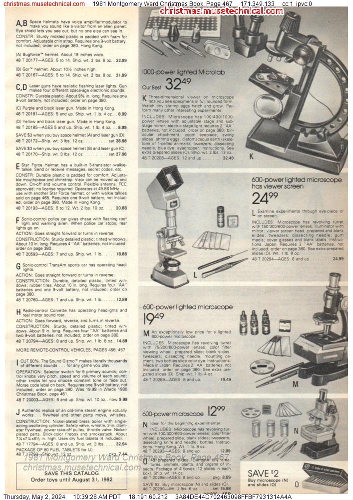 1981 Montgomery Ward Christmas Book, Page 467