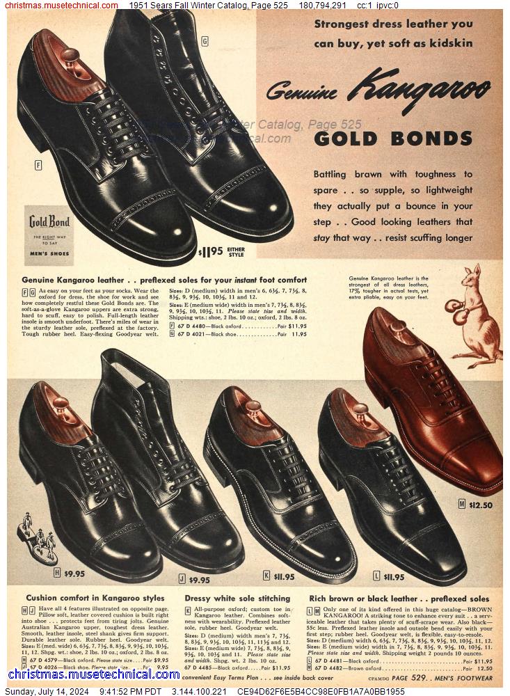 1951 Sears Fall Winter Catalog, Page 525