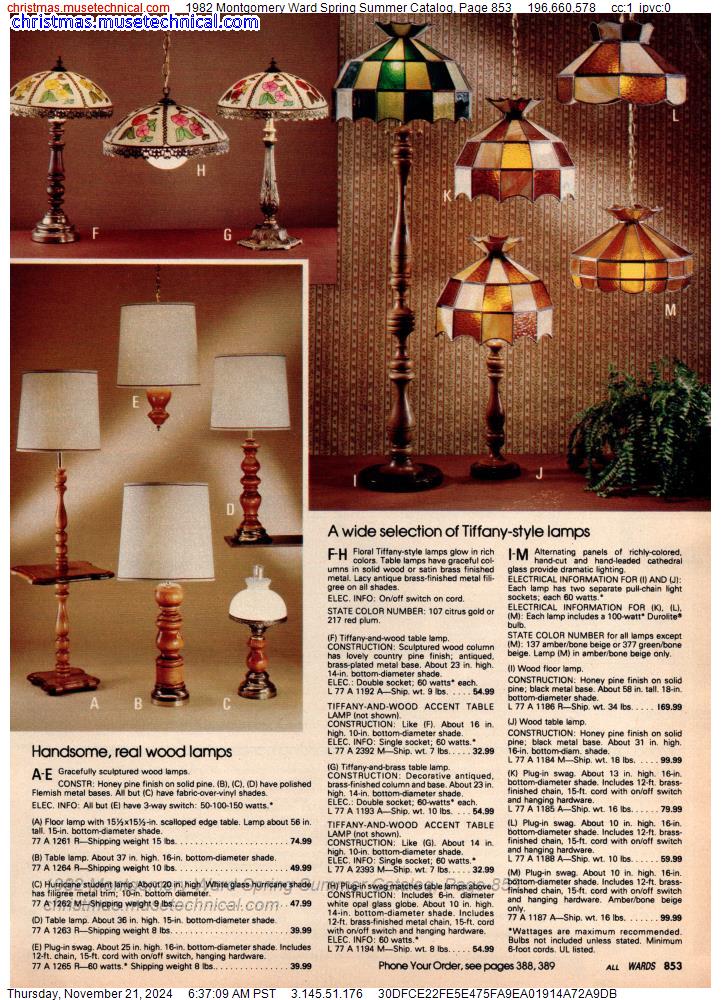 1982 Montgomery Ward Spring Summer Catalog, Page 853