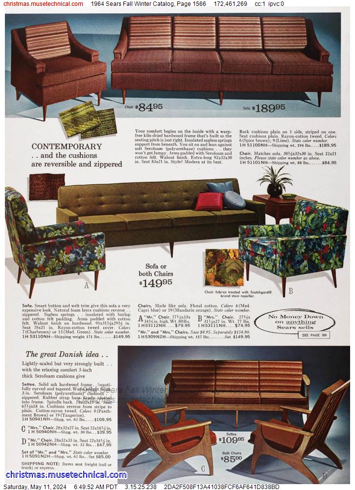 1964 Sears Fall Winter Catalog, Page 1566