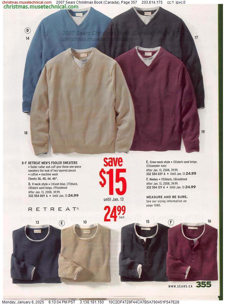 2007 Sears Christmas Book (Canada), Page 357