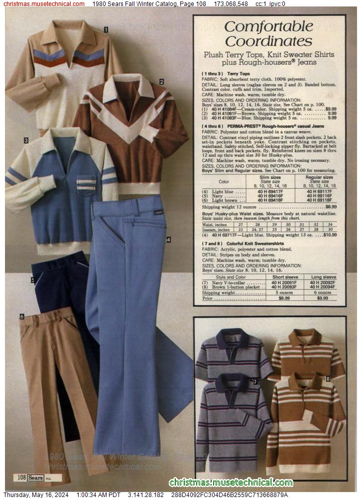 1980 Sears Fall Winter Catalog, Page 108