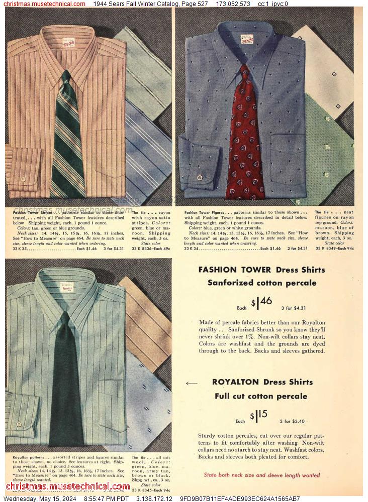 1944 Sears Fall Winter Catalog, Page 527