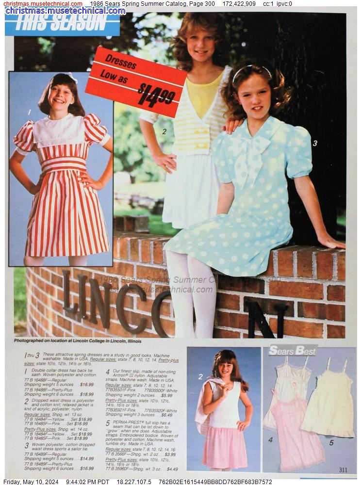1986 Sears Spring Summer Catalog, Page 300