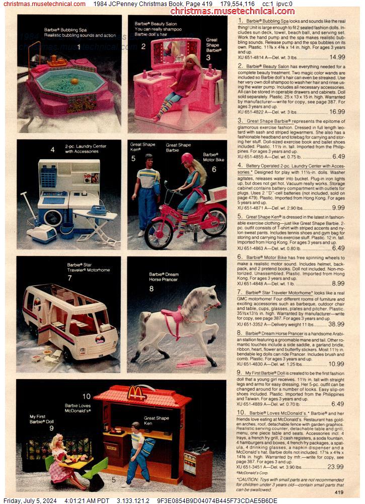 1984 JCPenney Christmas Book, Page 419