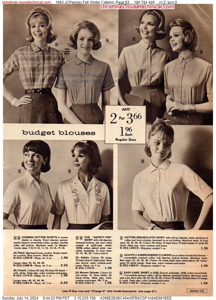 1963 JCPenney Fall Winter Catalog, Page 63