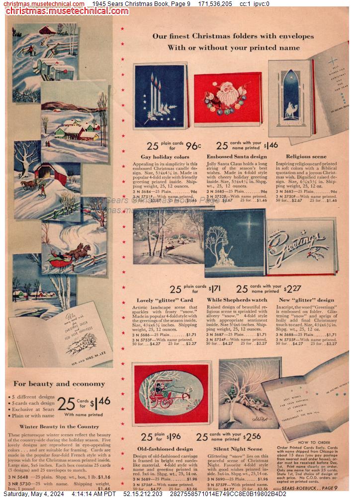 1945 Sears Christmas Book, Page 9