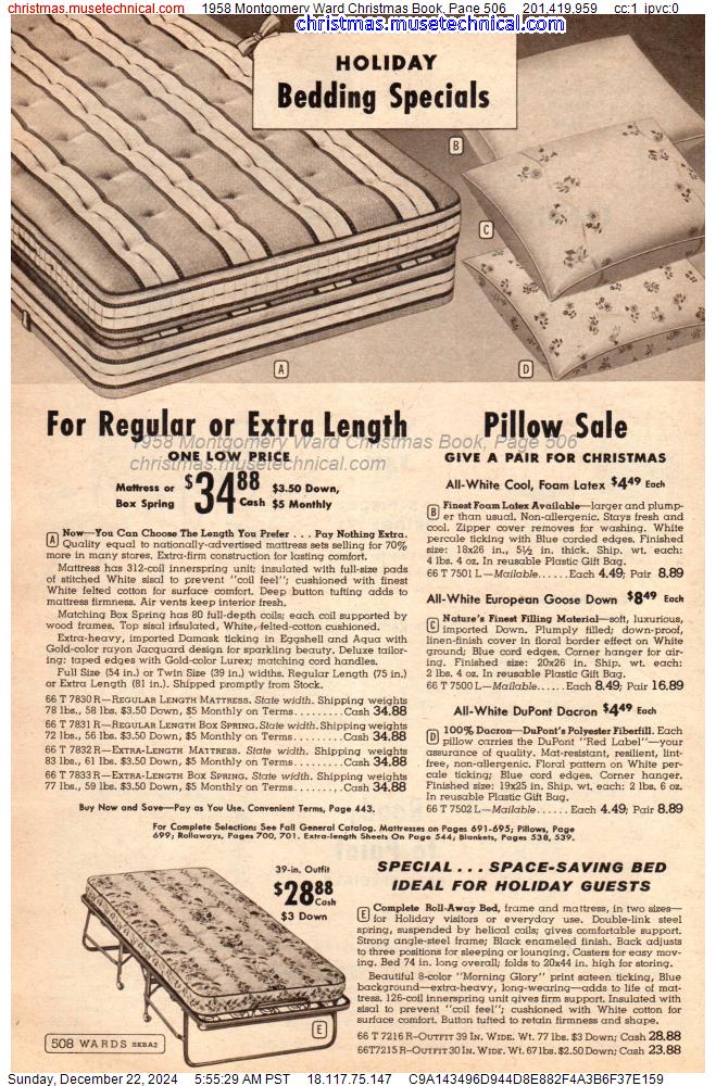 1958 Montgomery Ward Christmas Book, Page 506