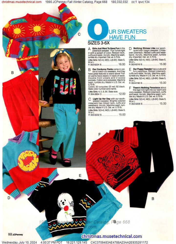 1990 JCPenney Fall Winter Catalog, Page 668
